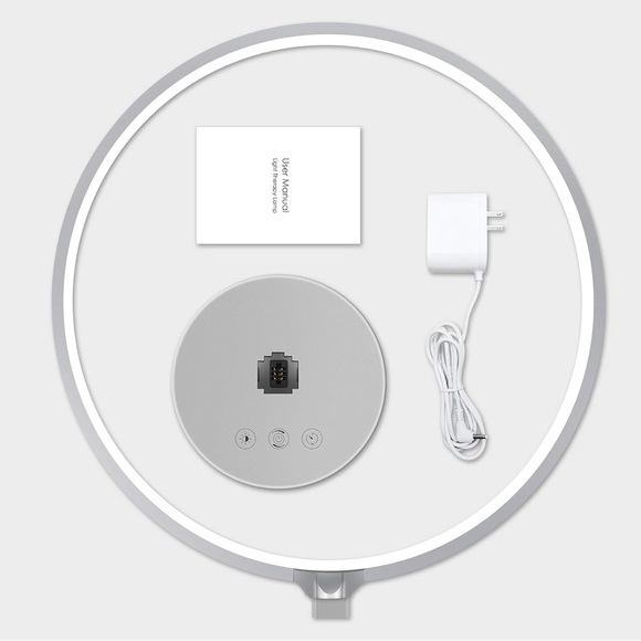 SUNY Modern Circle LED 3 Color Temperature & Brightness USB Port - New in Box - Picture 9 of 9
